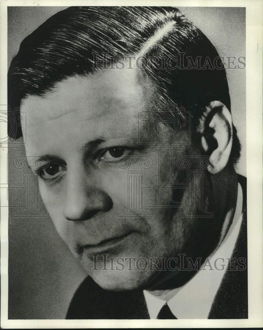 1969 Press Photo Helmut Schmidt, SPD Parliamentary Group Chairman - noc30344
