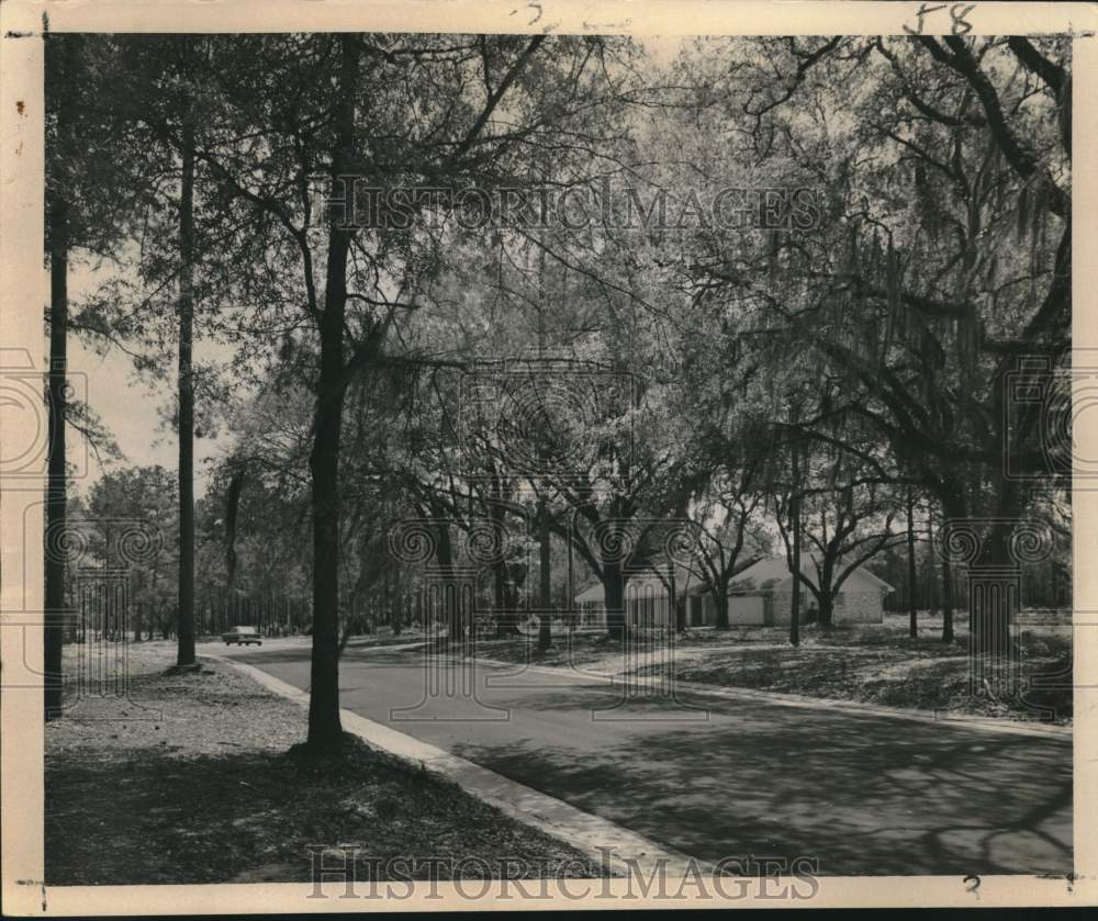 1961 Press Photo Riverwood Subdivision on Tchefuncte in St. Tammany Parish
