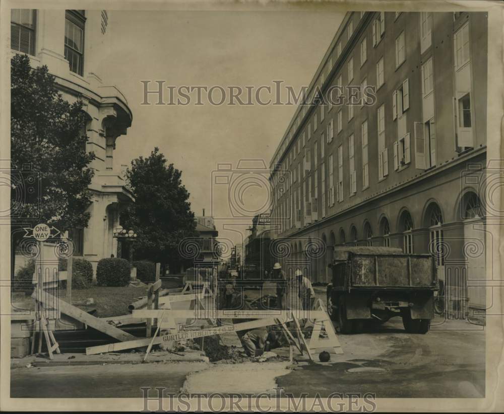 1960 Press Photo Saint Louis Street gets a face-lift - noc32599