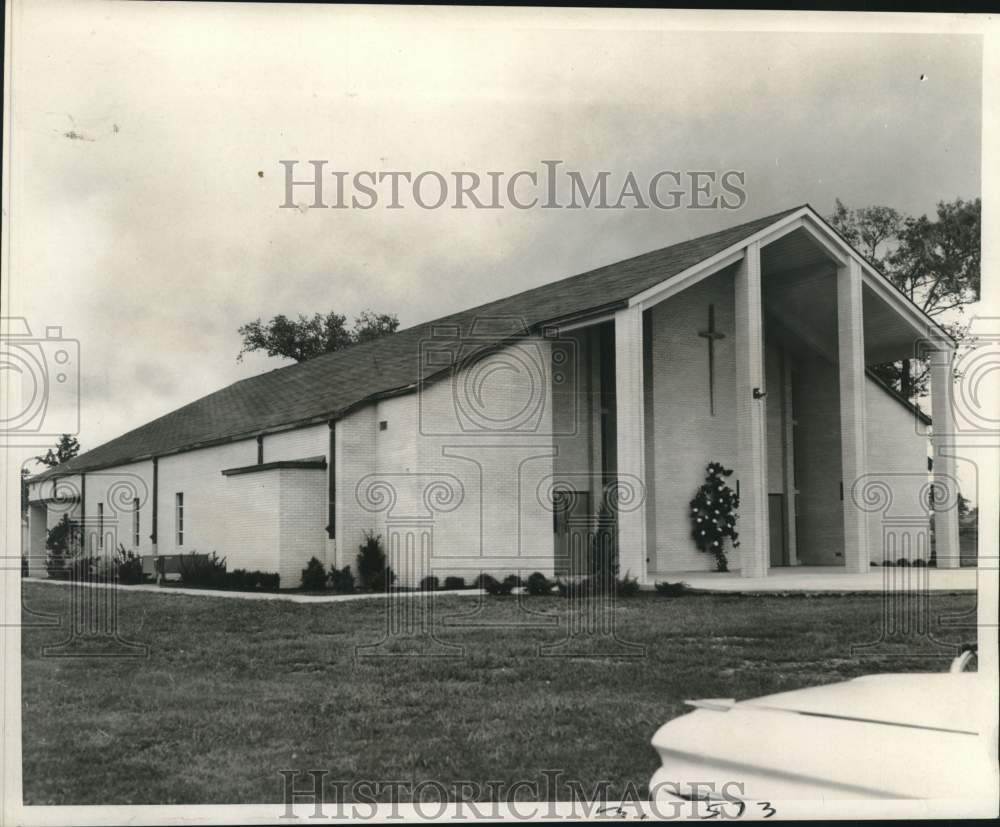 1967 Press Photo St. Cletus Catholic Church on Claire Avenue, Gretna, Louisiana