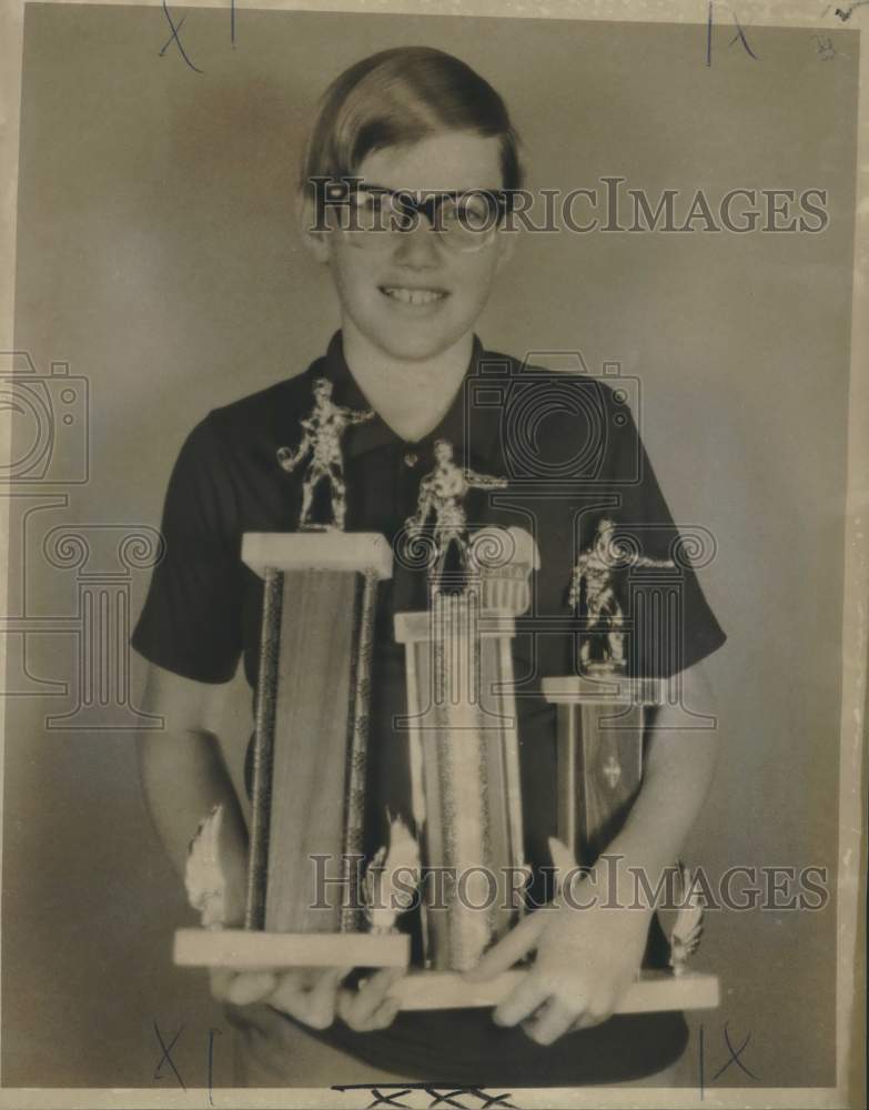 1971 Press Photo John Quick, New Orleans Table Tennis Player - noc33156- Historic Images