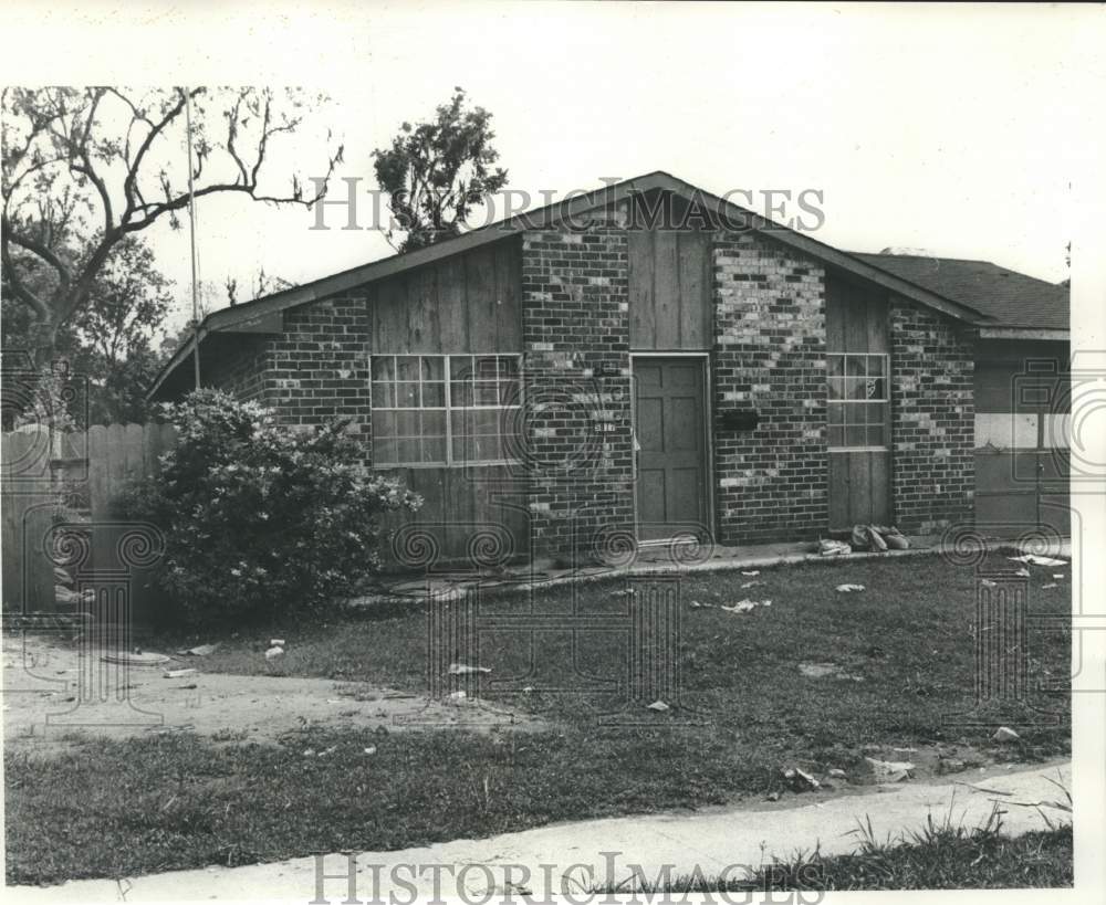 1978 Press Photo Flood damaged home - noc33934