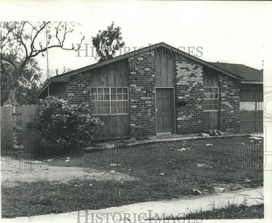 1978 Press Photo Flood damaged home - noc33934