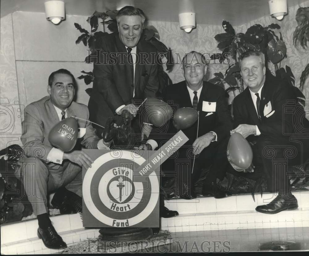 1967 Press Photo Participants in Heart Fund Drive in New Orleans- Historic Images