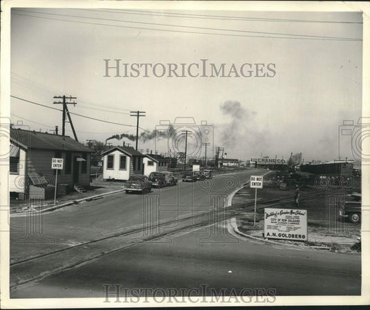 1968 Press Photo Poydras Street, Seen From Galvez Towards Broad, Newly Paved