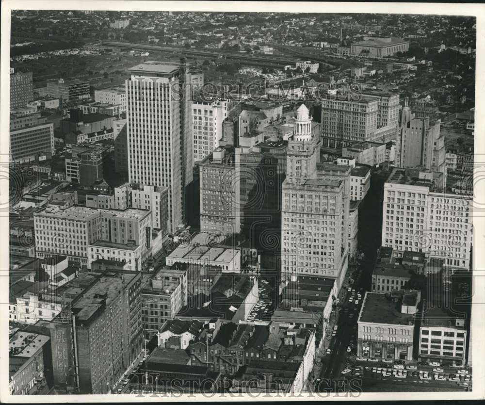1962 Press Photo Aerial View of New Orleans - noc35813