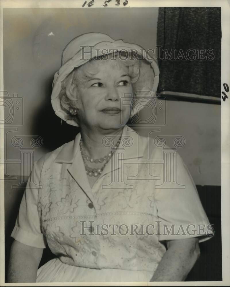1962 Press Photo Mrs. M. M. Sanchez, President of The Louisiana Sunshine Society