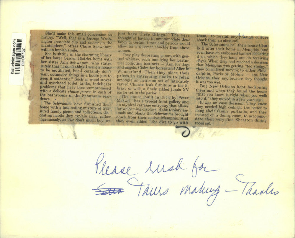 Press Photo A bedroom suite in the Schwamm's home in New Orleans - noc36752