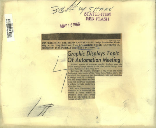 1966 Press Photo Delegates attend Share Design Automation Workshop at the Jung