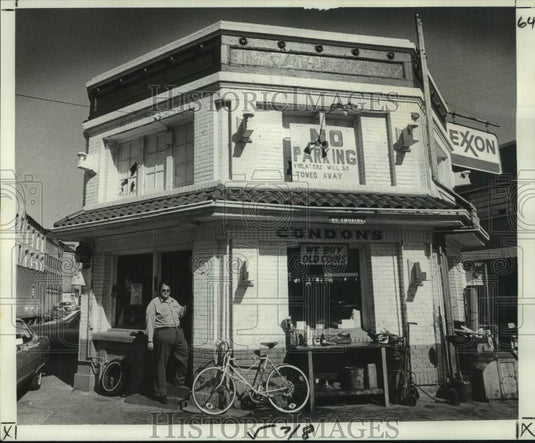 1977 Press Photo Barry Condon, Owner of Service Station - noc37757