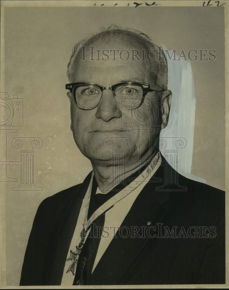 1964 Press Photo Edwin C. Schroeder elected Grand Knight. - noc38162