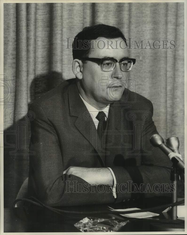 1968 Press Photo Mayor Klaus Schuetz, member of West Berlin government