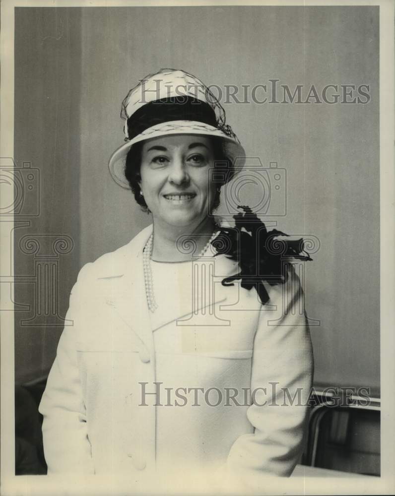 1968 Press Photo Mrs. Joseph Riccobono, newly elected President of Elenian Club
