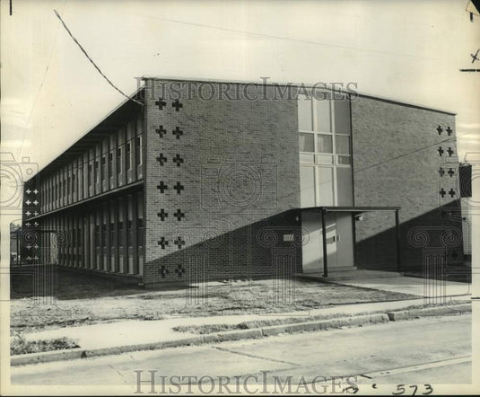 1961 Press Photo Salem Lutheran Parish House, Gretna, Louisiana - noc38925