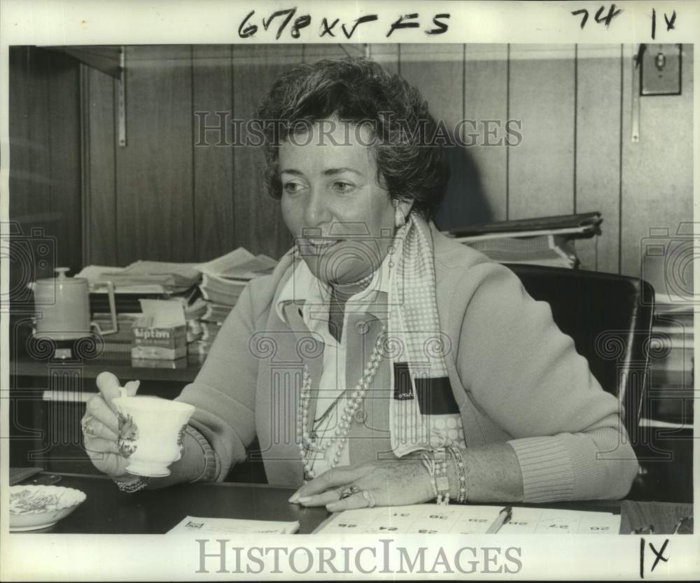 1978 Press Photo Bunny Zaban, New President, Goldring's Louisiana - noc39039