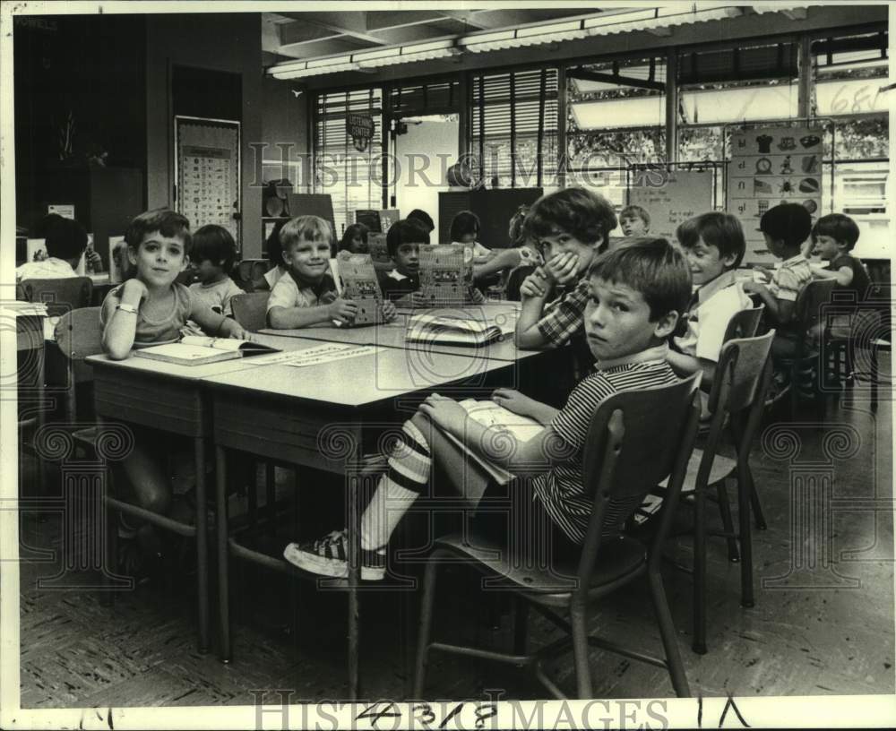 1978 Press Photo Young Students in Classroom - noc39072- Historic Images