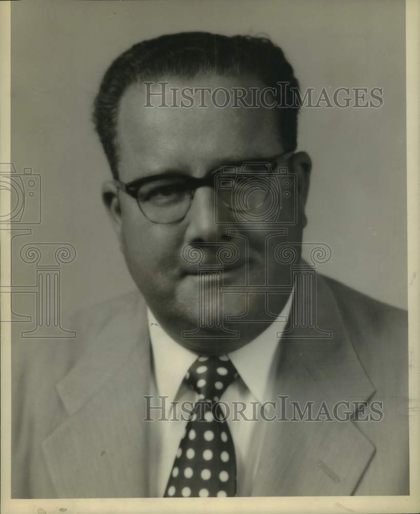 1952 Press Photo John E. Zimmerman in closeup Portrait - noc40015