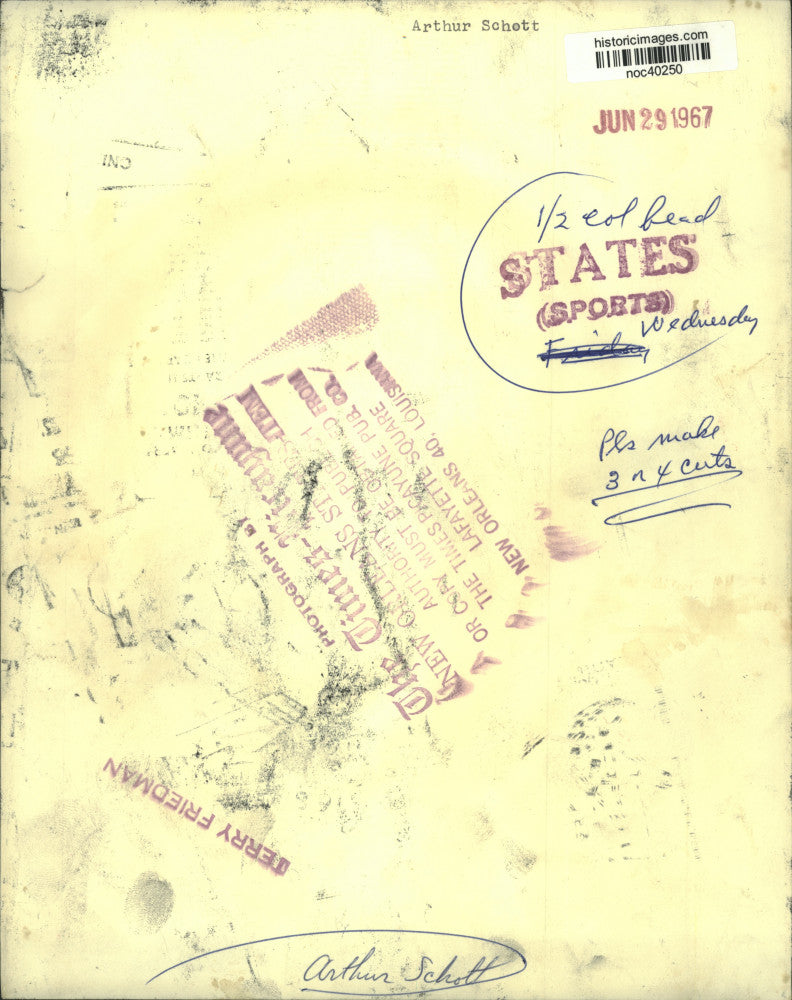 1967 Press Photo Arthur Schott - noc40250