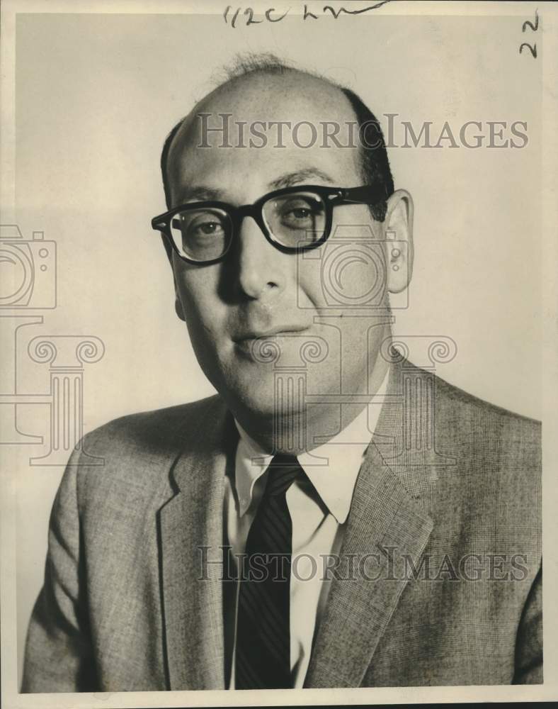 1959 Press Photo Isadore Zuckerman, director of Jewish Federation of New Orleans