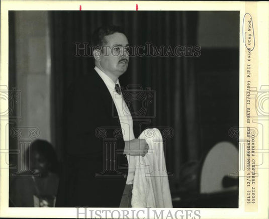 1989 Press Photo Basketball Greg Wood at Game, Louisiana - noc41154- Historic Images