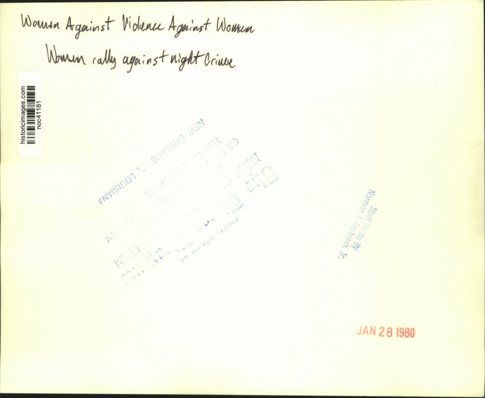 1980 Press Photo Women Against Violence Against Women rally - noc41181