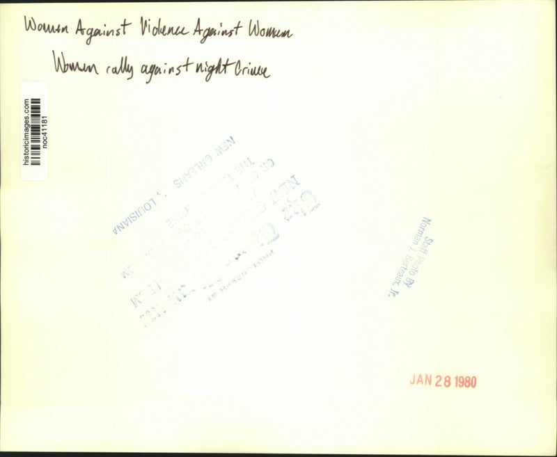 Load image into Gallery viewer, 1980 Press Photo Women Against Violence Against Women rally - noc41181
