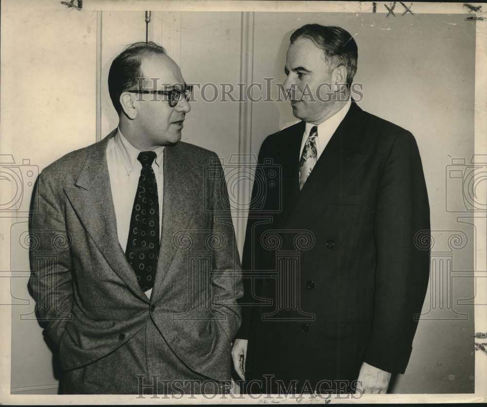 1950 Press Photo Paramount Film Distribution - Max Youngstein, Aldred Schwalberg