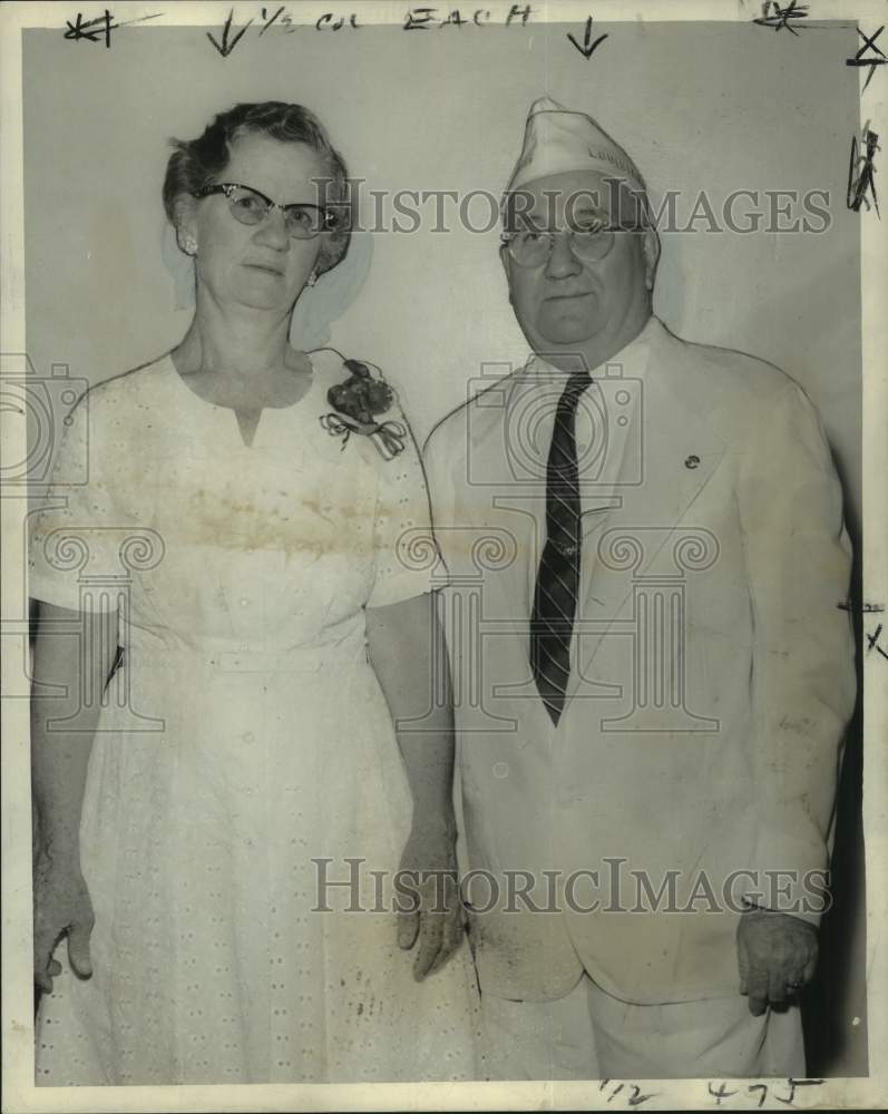 1960 Press Photo Oscar Wolfarth, Post Commander of Orleans Post No. 3566 of VFW