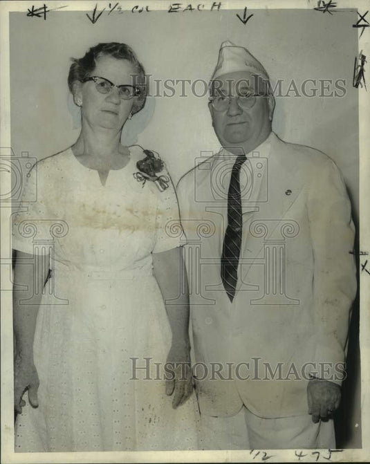 1960 Press Photo Oscar Wolfarth, Post Commander of Orleans Post No. 3566 of VFW