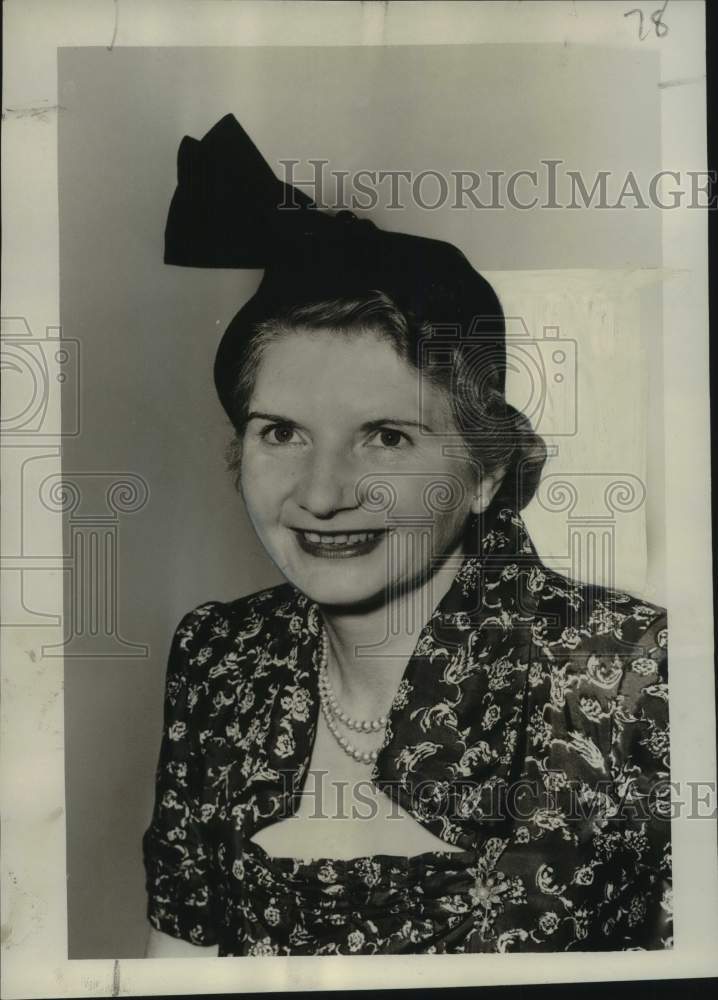 1952 Press Photo Edith Walker, Great Britain&#39;s emergency food planner tours U.S.