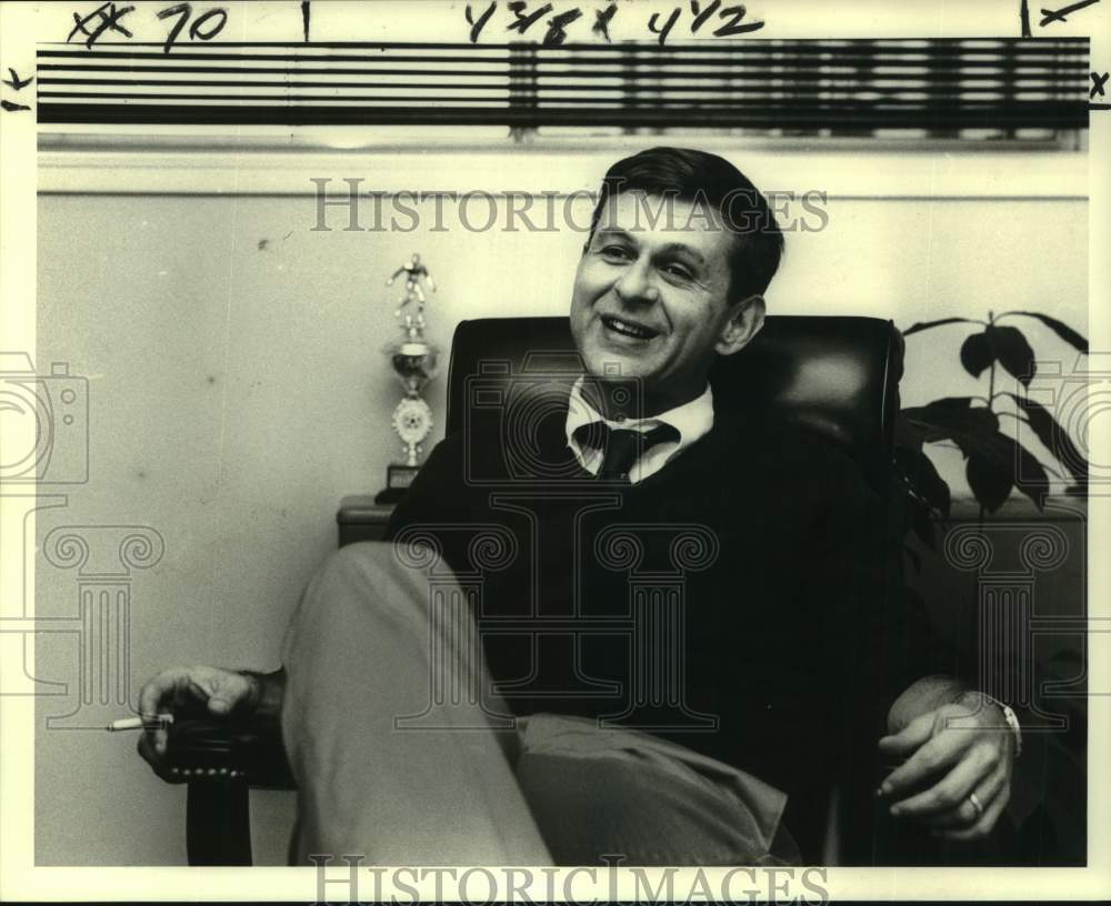 1983 Press Photo Louis Zenowich, Louisiana Interscholastic Soccer Association- Historic Images