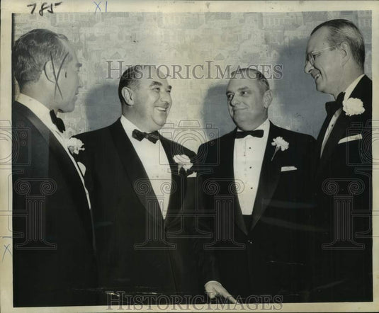 1958 Press Photo Past, Present Officers Of Chamber Of Commerce Of New Orleans
