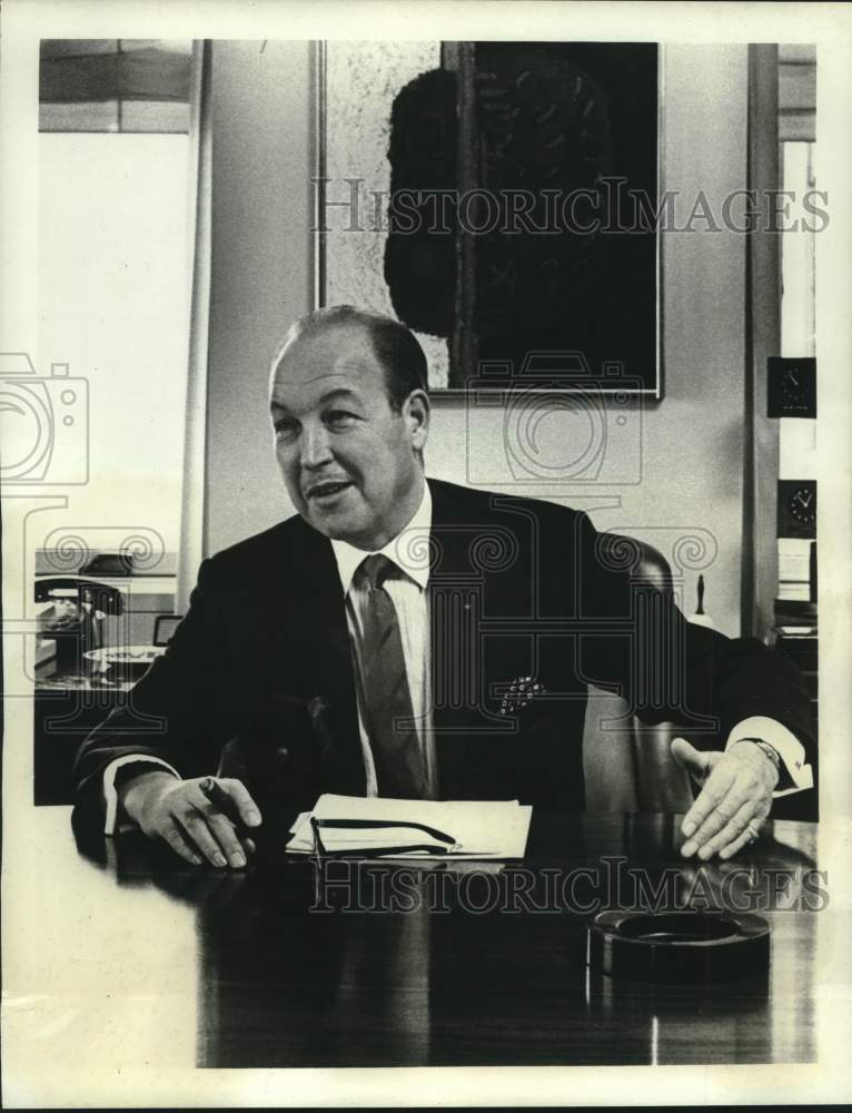 1968 Press Photo Robert W. Sarnoff, President and Chief Executive Officer, RCA