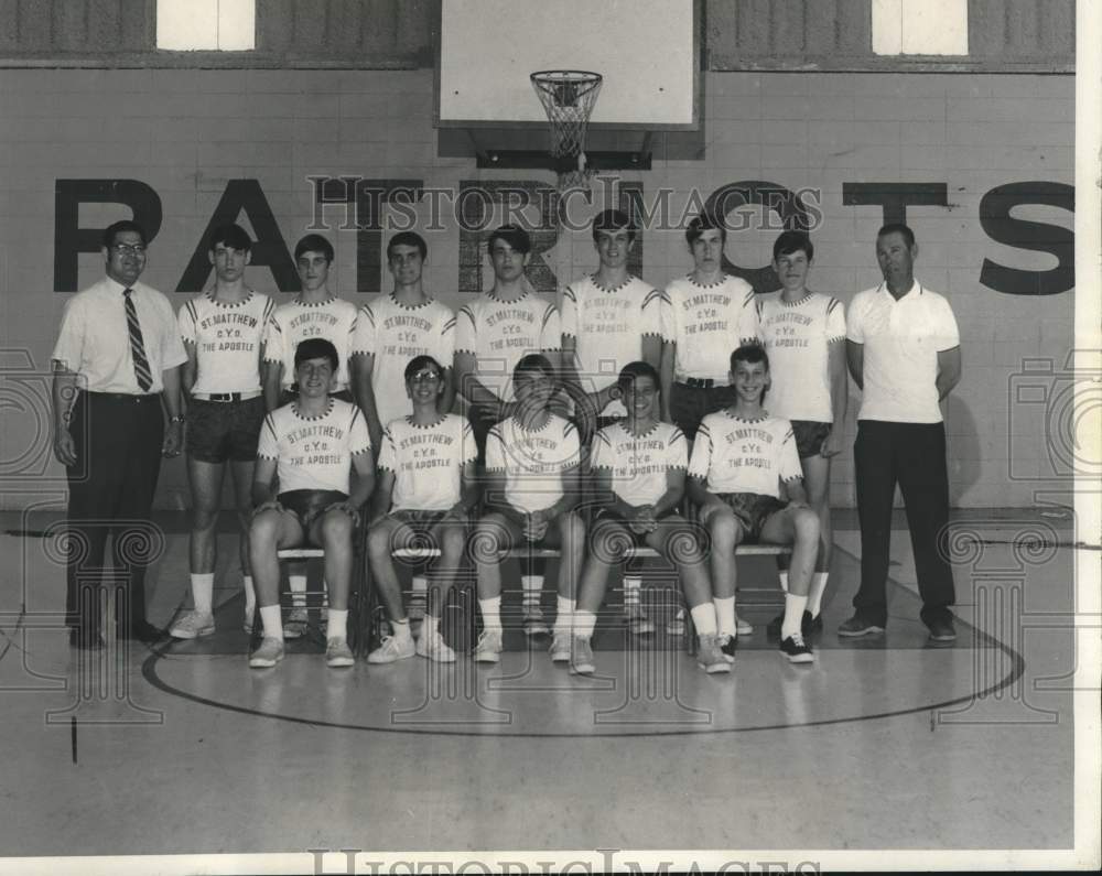 1970 Press Photo St. Matthew the Apostle basketball team wins tournament- Historic Images