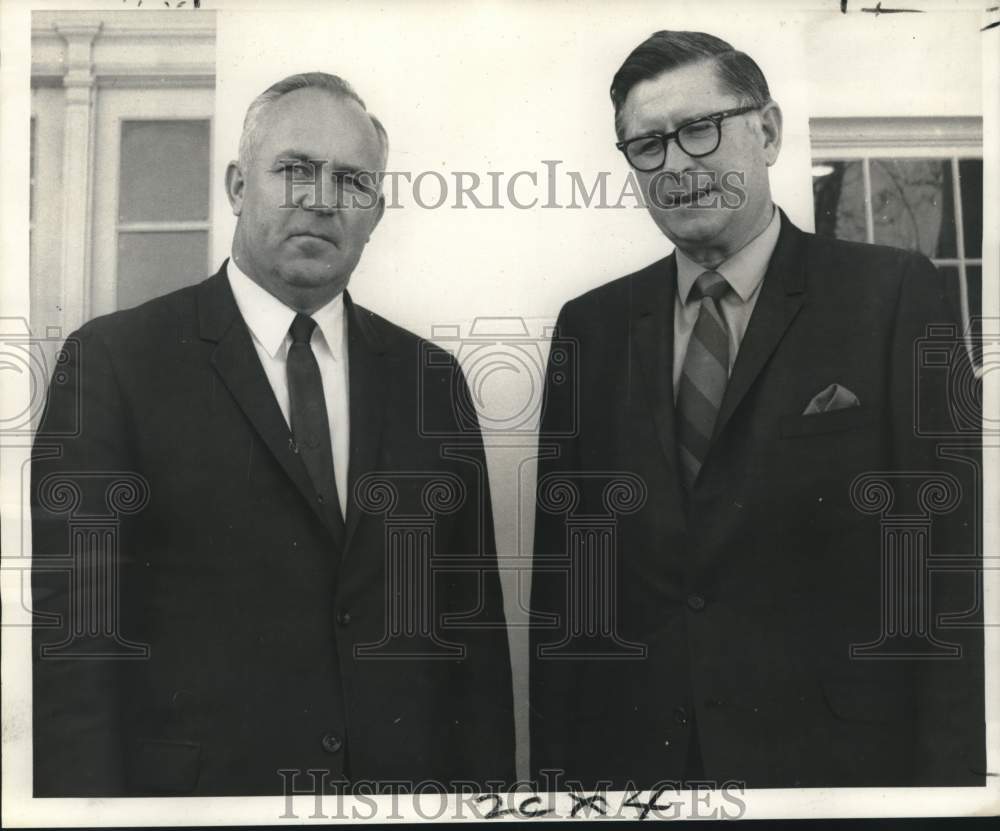 1968 Press Photo Conference for Evangelism - W.H. Jackson and Leonard Sanderson