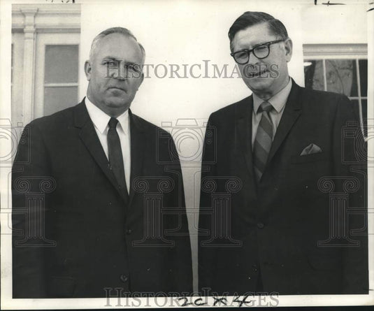 1968 Press Photo Conference for Evangelism - W.H. Jackson and Leonard Sanderson