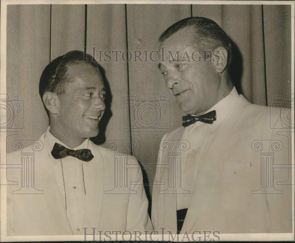 1964 Press Photo Rotary Club of Carrollton-Harold Salmon and Louis Hanemann