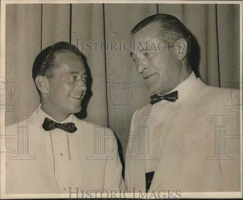 Load image into Gallery viewer, 1964 Press Photo Rotary Club of Carrollton-Harold Salmon and Louis Hanemann
