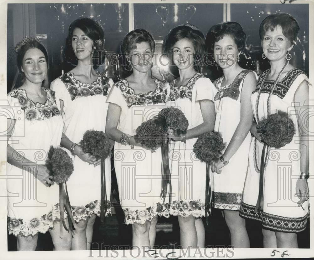 1969 Press Photo Southern Yacht Club members at Bards of the Bilges Ball