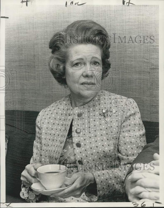 1972 Press Photo Mrs. Skelly Wright in New Orleans to speak at a conference.- Historic Images