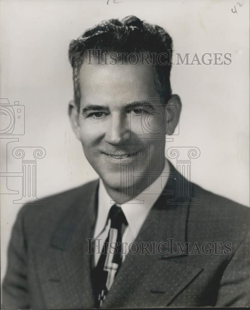 1955 Press Photo Peter V. Young, His Majesty the King, Krewe of Mid City