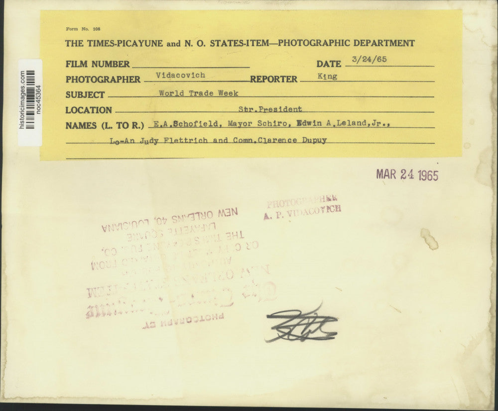 1965 Press Photo Participants of World Trade Week - noc45364