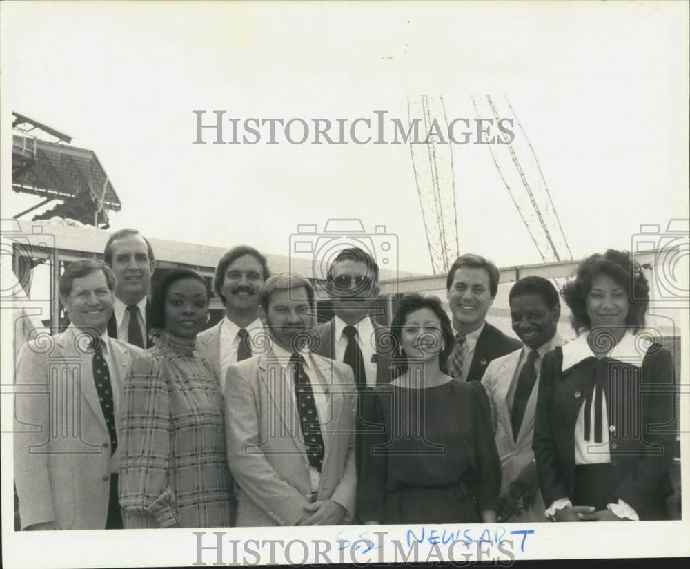 1984 Press Photo Staff Officials of the Louisiana World&#39;s Fair. - noc45693- Historic Images