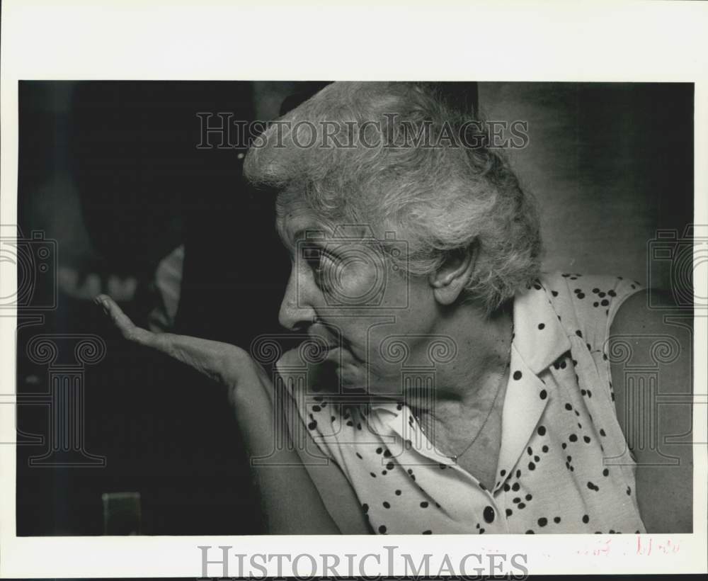 1984 Press Photo World&#39;s Fair: Louisiana attendee, Mrs. Dorthy Ehhis - noc45704- Historic Images