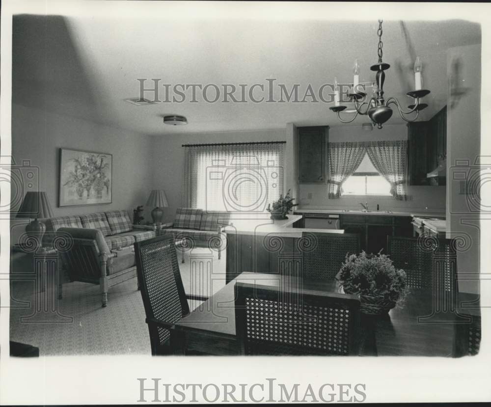 1975 Press Photo WYES-TV Dream House Interior View of Open Kitchen - noc45836