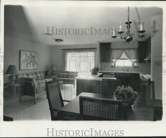 1975 Press Photo WYES-TV Dream House Interior View of Open Kitchen - noc45836