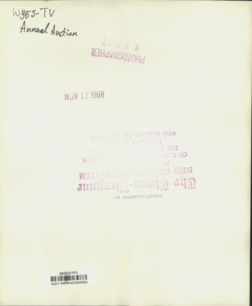 1968 Press Photo Participants in the WYES-TV Annual Auction - noc45846