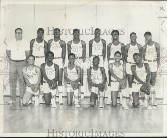 1969 Press Photo Woodson Junior High School Basketball Team - noc46046- Historic Images