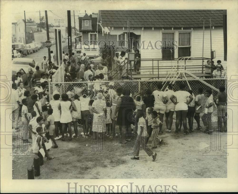 1971 Press Photo Zion City Playground Opening, New Orleans, Louisiana