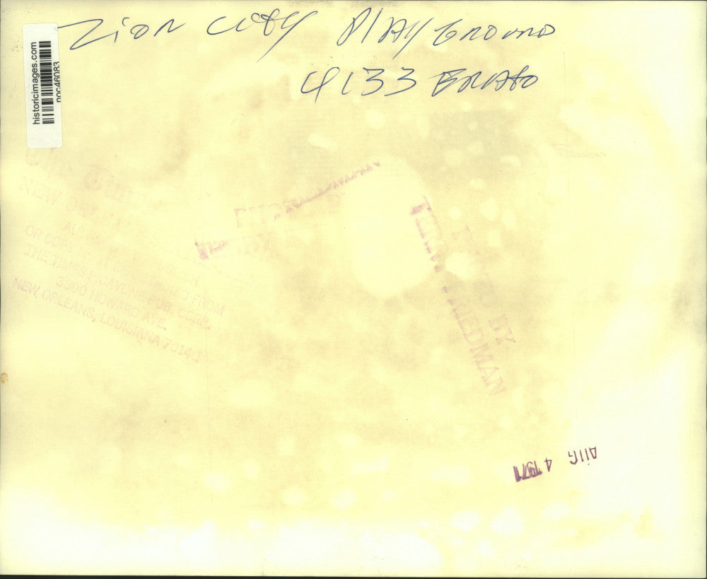 1971 Press Photo Zion City Playground Opening, New Orleans, Louisiana